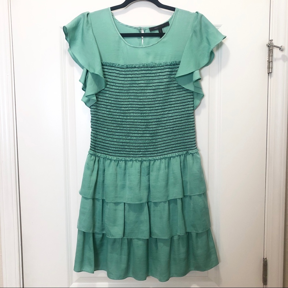 BCBGMAXAZRIA  Light Aqua Layered Dress